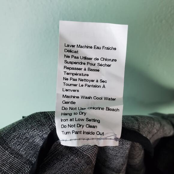 Lisette L Montreal Womens Gray Pull On Plaid Pants Size 10 - Picture 6 of 6